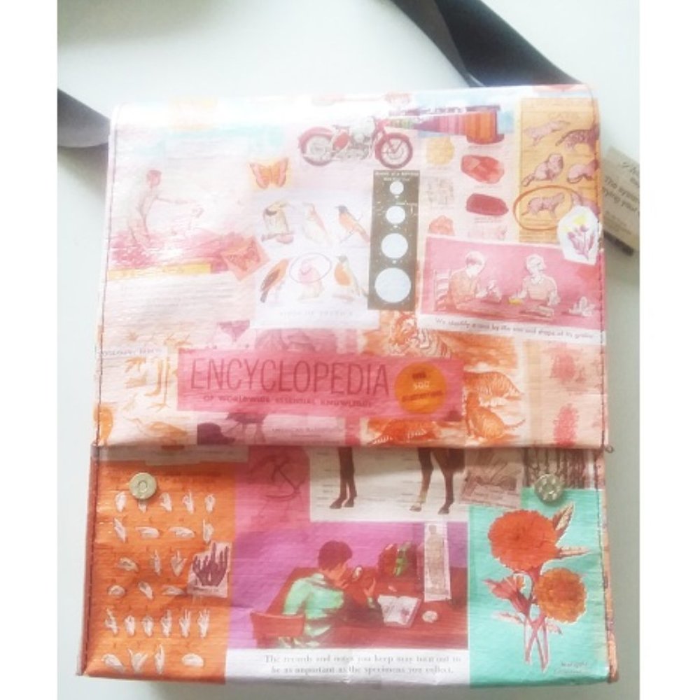 Vintage Style Encyclopedia Tote Bag NWT